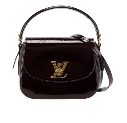 Pasadena, &pound;795, Handbags, Burgundy, Patent Leather, Front view